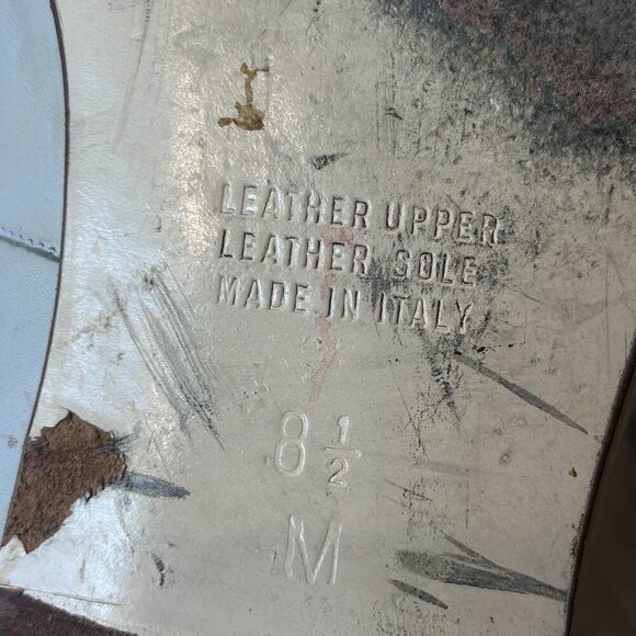 Bally Vintage Italian Made Apollo Beige Tassel Loafers Size 8.5 - Picture 4 of 9